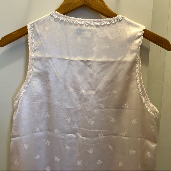 Christian Dior Vintage Pink Lace Sleeveless Long  Nightgown-Medium W/Flaws* - Picture 4 of 7